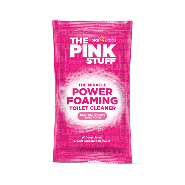 The Pink Stuff, Miracle Power Foaming Powder for Toilets, Bathroom Cleaner, 2 Pack, 7 oz.