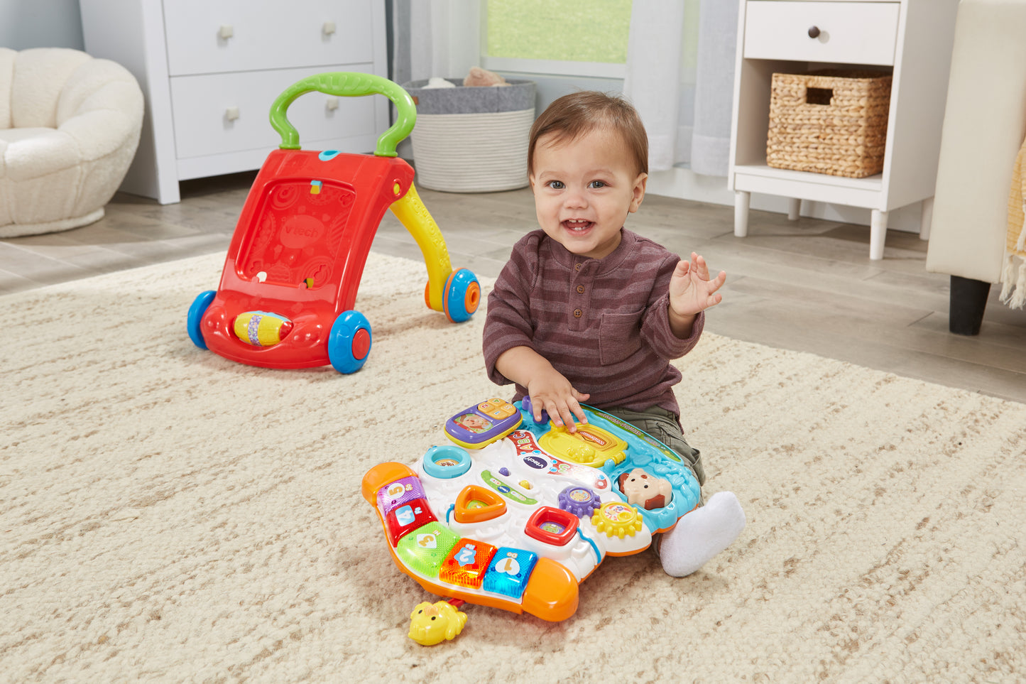VTech Stroll & Discover Activity Walker 2 -in-1 Unisex Baby & Toddler Toy