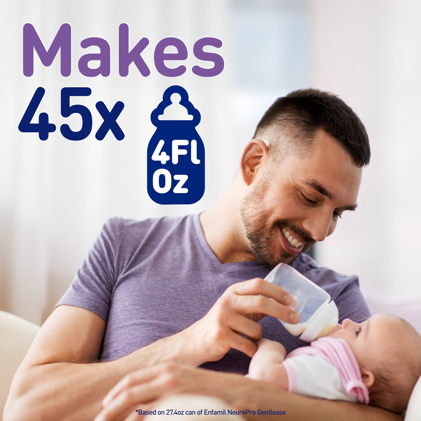 Enfamil NeuroPro Gentlease Baby Formula, Infant Formula Nutrition, Brain Support that has DHA, HuMO6 Immune Blend, Designed to Reduce Fussiness, Crying, Gas & Spit-up in 24 Hrs, Powder Can, 27.4 Oz