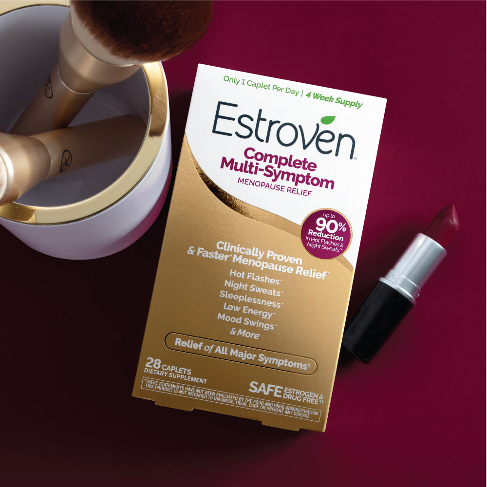 Estroven Complete Multi-Symptom Menopause Relief Caplets, 28 Count