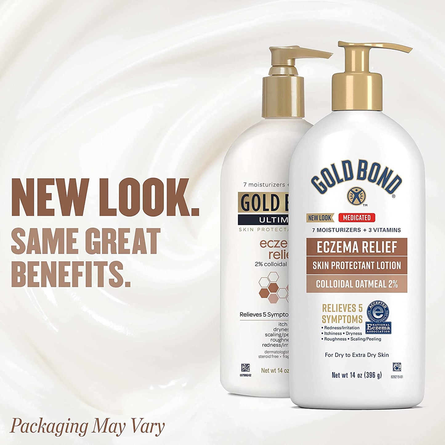 Gold Bond Medicated Eczema Relief Hand and Body Lotion & Cream for Extremely Dry Skin 14oz