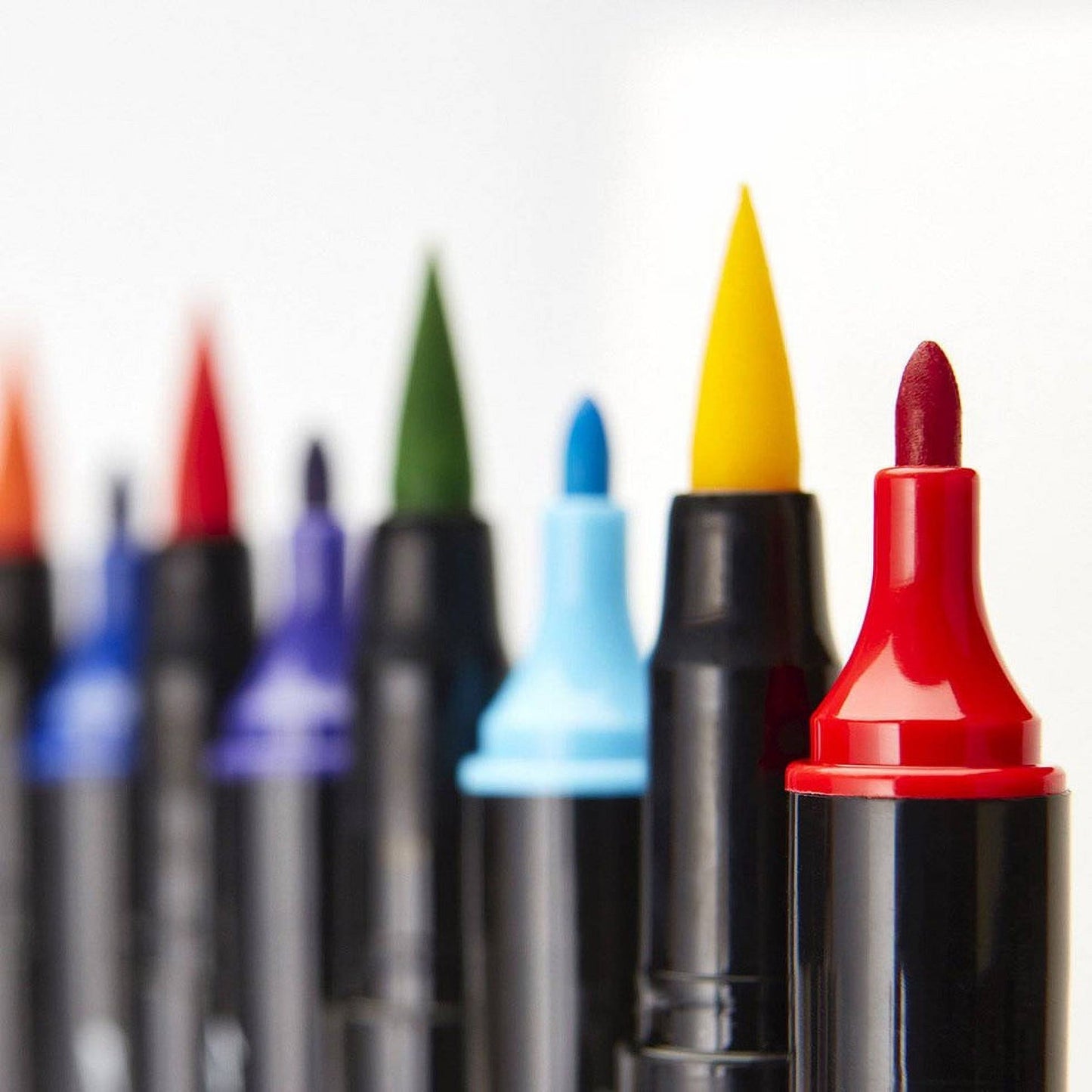KINGART Pro, Twin-Tip Brush Pen Art Markers, Set of 24 Unique Colors