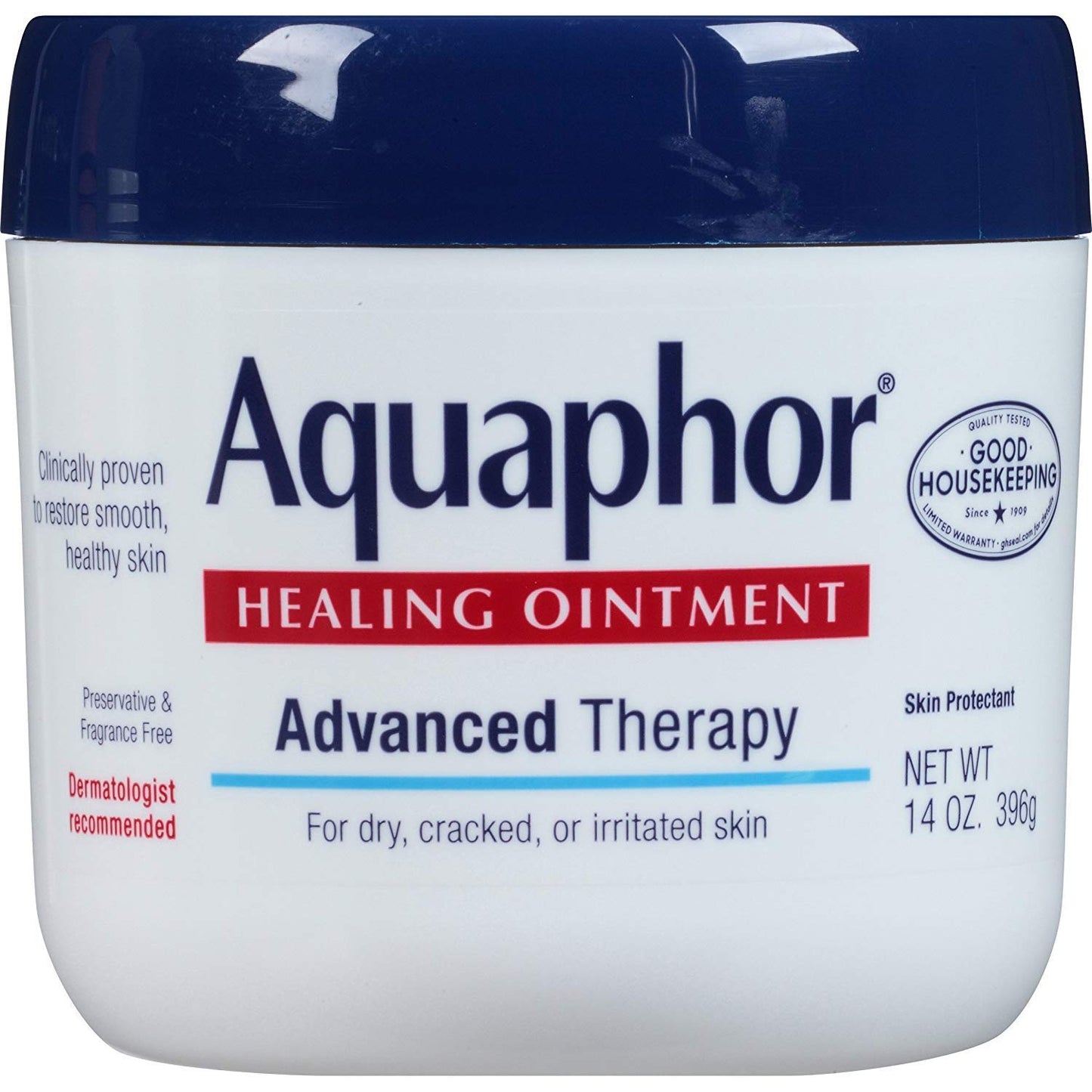 Aquaphor Healing Ointment Advanced Therapy Skin Protectant, 14 Oz Jar