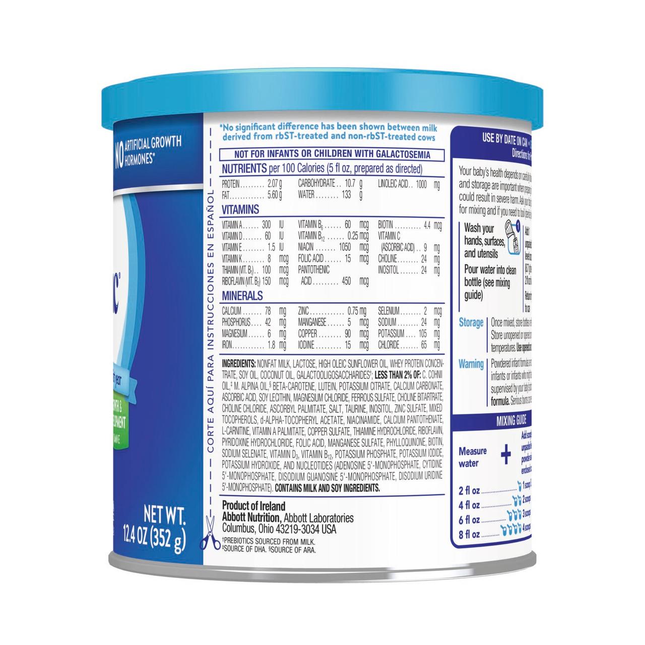 Similac Advance* Powder Baby Formula with Iron, DHA, Lutein, 12.4-oz Can
