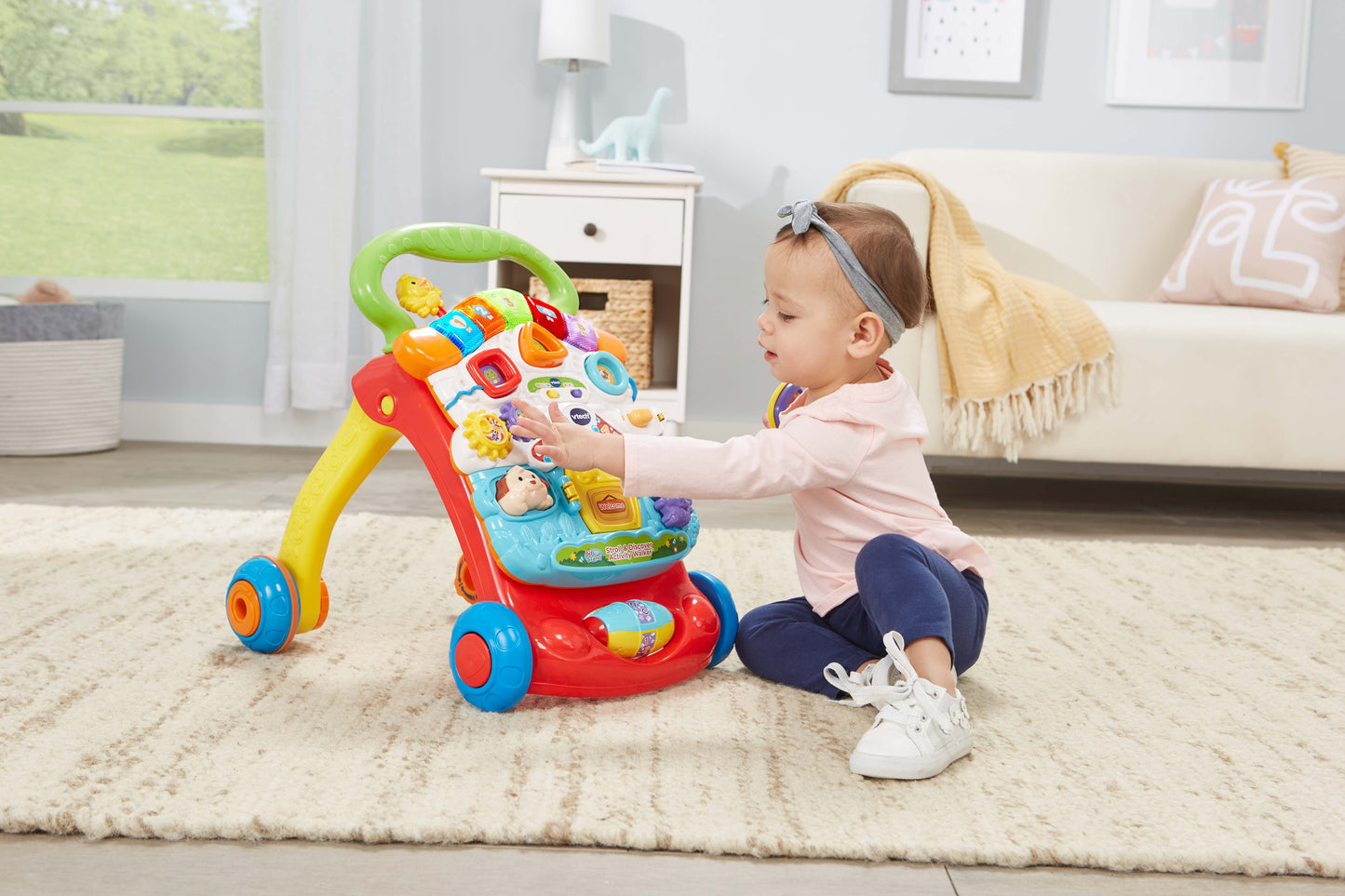 VTech Stroll & Discover Activity Walker 2 -in-1 Unisex Baby & Toddler Toy