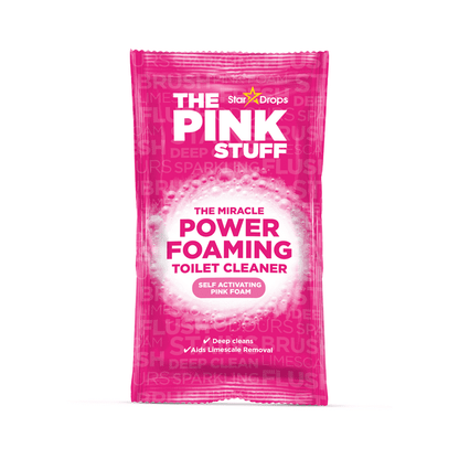 The Pink Stuff, Miracle Power Foaming Powder for Toilets, Bathroom Cleaner, 2 Pack, 7 oz.