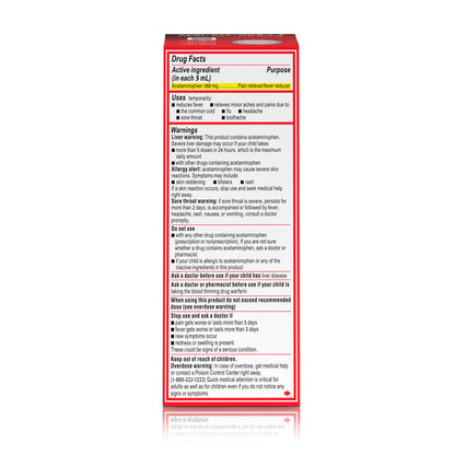 Children's Tylenol Pain + Fever Relief Cold Medicine, Grape, 4 fl. oz