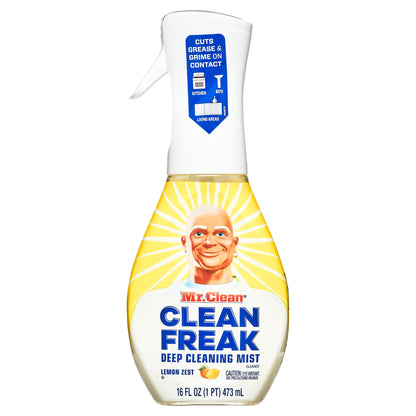 Mr. Clean, Clean Freak Multi-Surface Spray, Pk 1 Starter Kit, 1 Refill, Lemon Zest, 32 fl oz