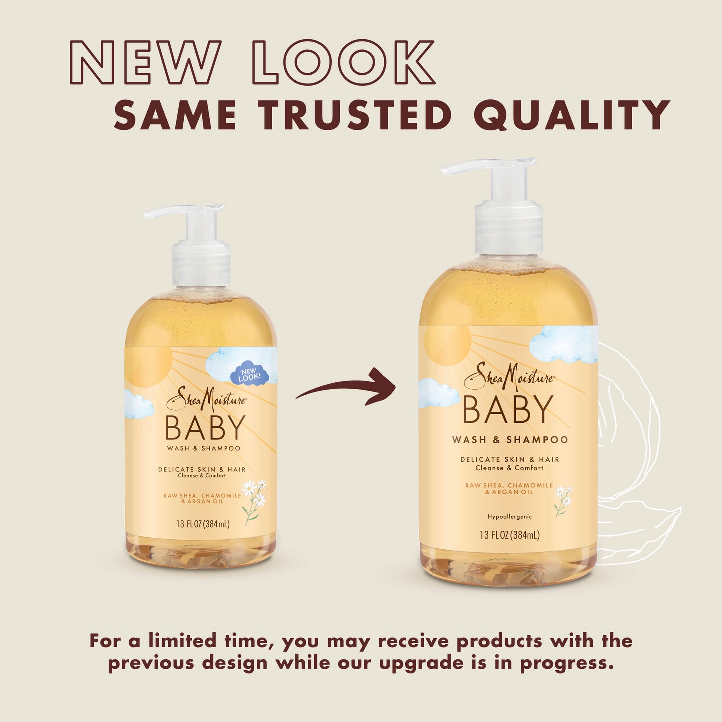 SheaMoisture Baby Wash & Shampoo Raw Shea, Chamomile & Argan Oil, 13 oz