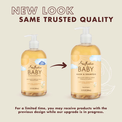 SheaMoisture Baby Wash & Shampoo Raw Shea, Chamomile & Argan Oil, 13 oz