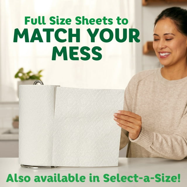 Bounty Full Sheet Paper Towels, 4 Triple Rolls, White
