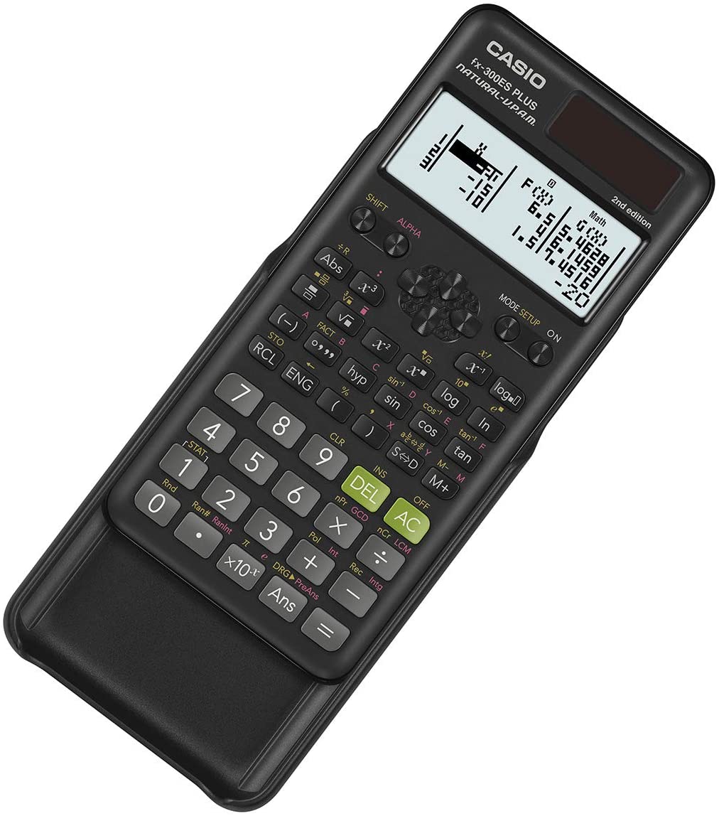 Casio FX-300ESPLUS2 Scientific Calculator, Natural Textbook Display, Black
