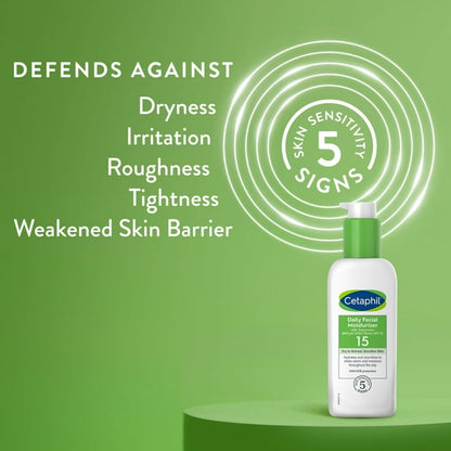Cetaphil Daily Facial Moisturizer With Sunscreen, Broad Spectrum SPF 15, Fragrance Free, 4 oz
