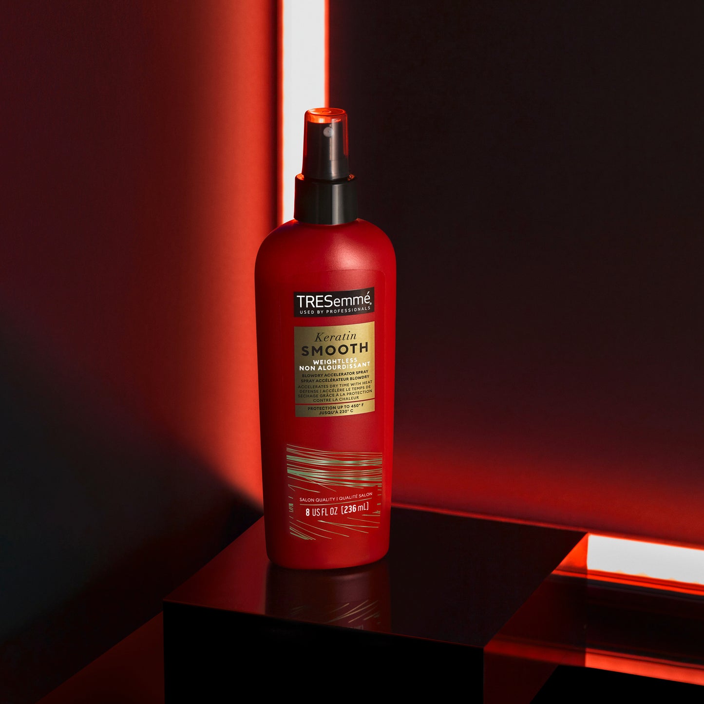 TRESemme Keratin Smooth Heat Protectant Detangler Hairspray with Marula Oil, 8 fl oz