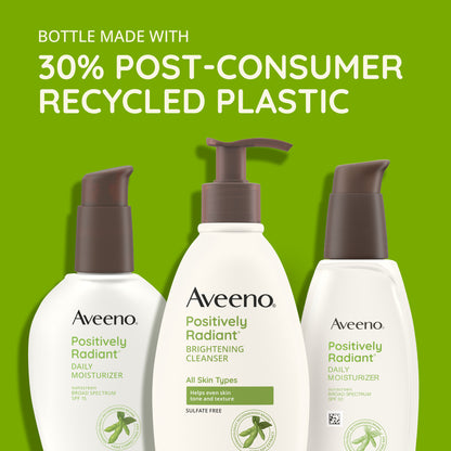 Aveeno Positively Radiant Daily Face Moisturizer Lotion with SPF 30, 2.3 oz