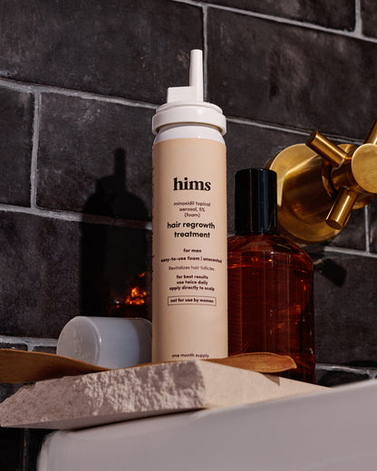 Hims Minoxidil 5% Topical Foam, Hair Regrowth Treatment for Men, 2.11 fl oz