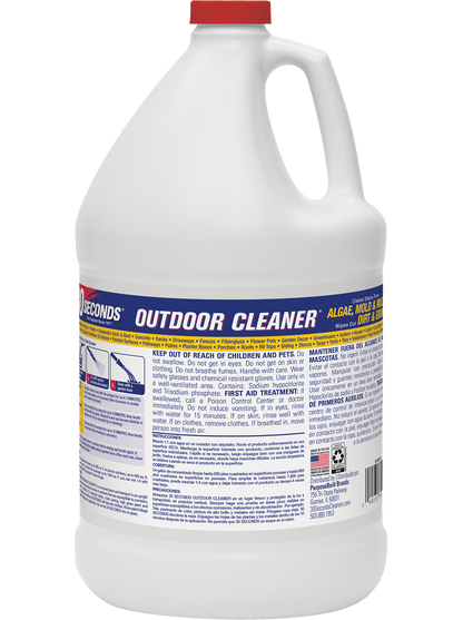 30 SECONDS Outdoor Cleaner for Stains from Algae, Mold and Mildew 1 Gallon