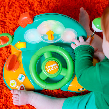 Bright Starts Lights & Colors Driver Electronic Learning Toy with Melodies, Ages 6 Months +