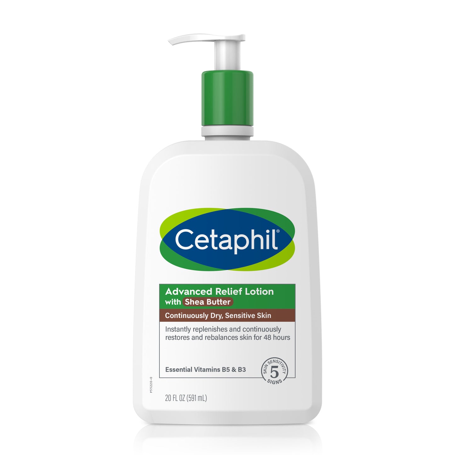 Cetaphil Advanced Relief Lotion with Shea Butter for Sensitive Skin, Fragrance Free, 20 oz