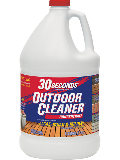 30 SECONDS Outdoor Cleaner for Stains from Algae, Mold and Mildew 1 Gallon
