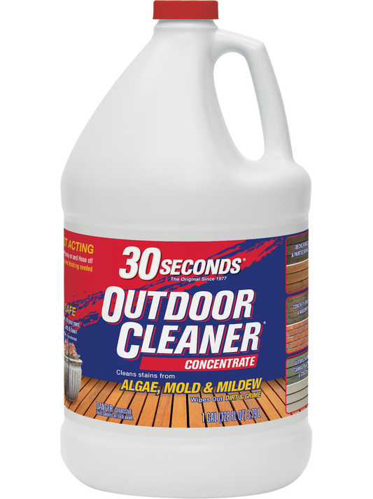 30 SECONDS Outdoor Cleaner for Stains from Algae, Mold and Mildew 1 Gallon