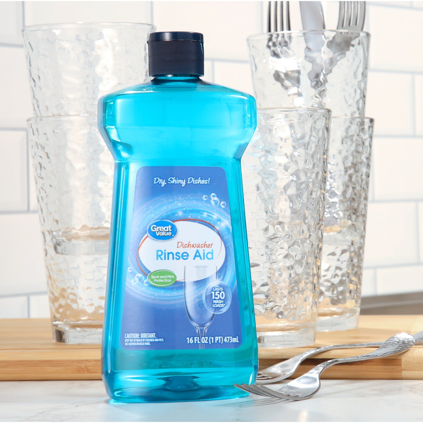 Great Value Liquid Rinse Agent, Unscented Scent, 16 Fluid Ounce, 1 Count