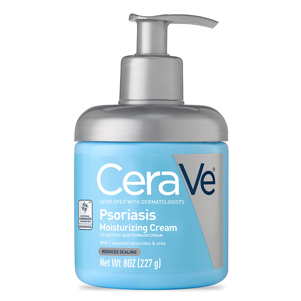 CeraVe Psoriasis Moisturizing Body Cream with Salicylic Acid & Urea for Psoriatic and Dry Skin, 8 oz