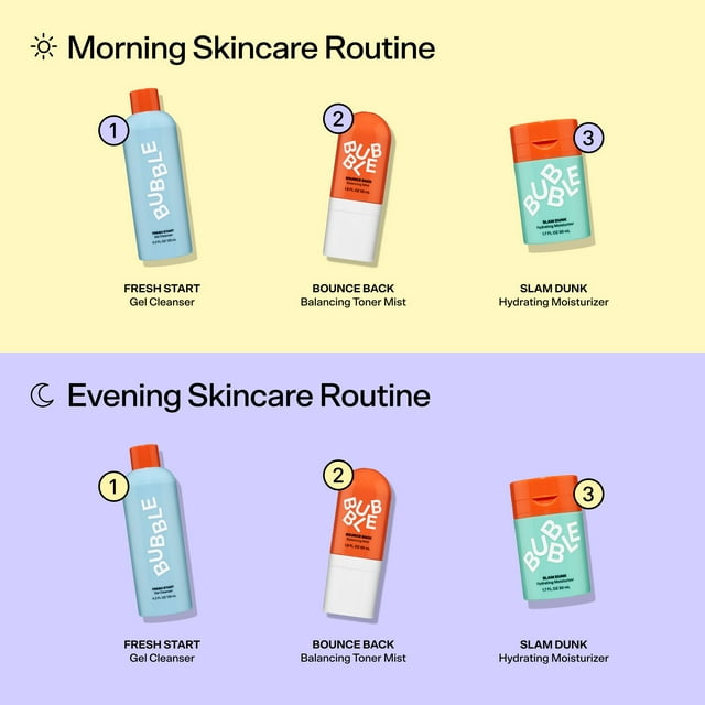 Bubble Skincare Bounce Back Refreshing Toner Spray, Balancing Mist for All Skin Types, 1.8 fl oz / 55ml
