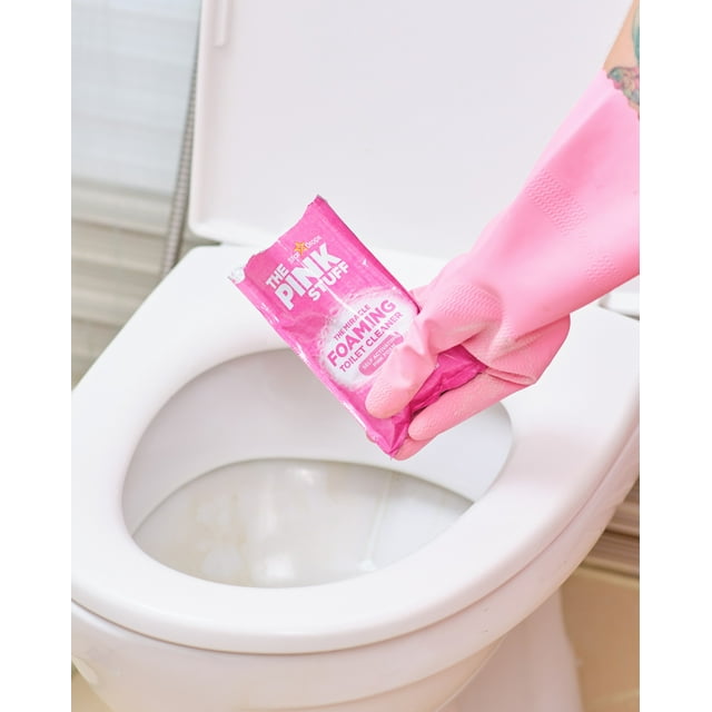 The Pink Stuff, Miracle Power Foaming Powder for Toilets, Bathroom Cleaner, 2 Pack, 7 oz.