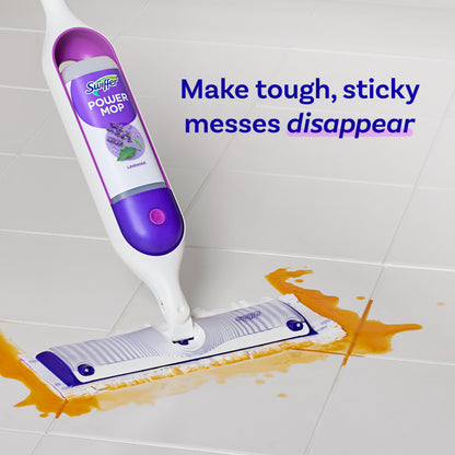 Swiffer Power Mop Liquid Floor Cleaner Solution with Lavender Scent, 25.3 fl oz