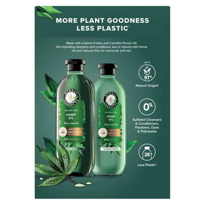 Herbal Essences Hemp & Aloe Frizz Control Shampoo & Conditioner 13.5 fl oz