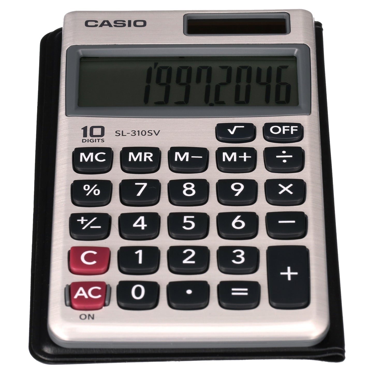 Casio SL-310SV Ultra Thin 10-Digit Wallet Size Calculator