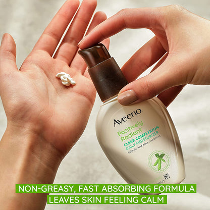 Aveeno Clear Complexion Acne-Fighting Daily Face Moisturizer with Soy, 4 fl oz