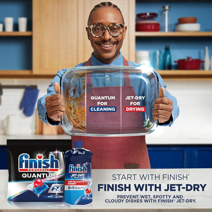 Finish Jet-Dry Rinse Aid, 23oz, Dishwasher Rinse Agent and Drying Agent