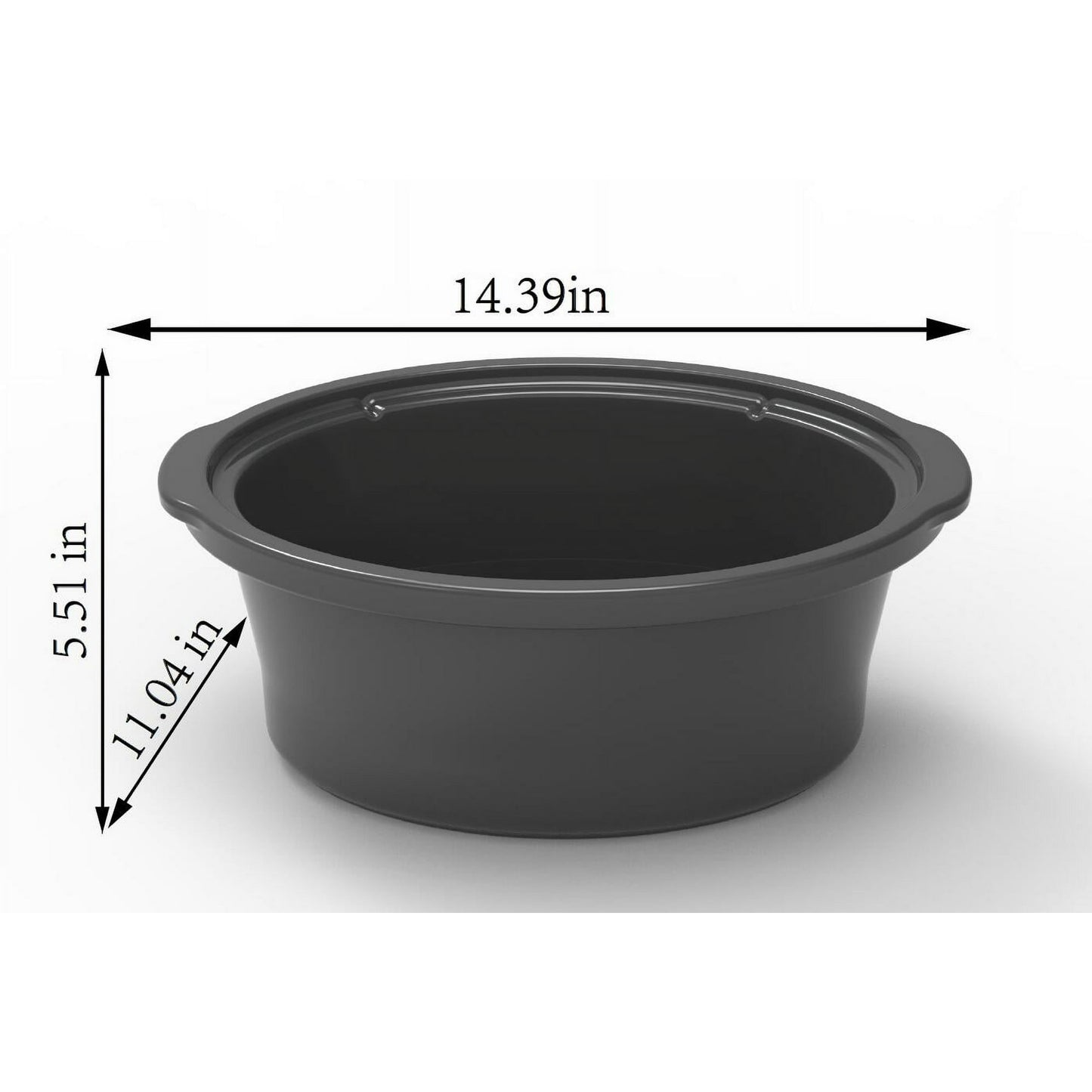 Mainstays 6 Quart Oval Slow Cooker, Stainless Steel Finish, Glass Lid, Model