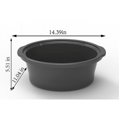 Mainstays 6 Quart Oval Slow Cooker, Stainless Steel Finish, Glass Lid, Model