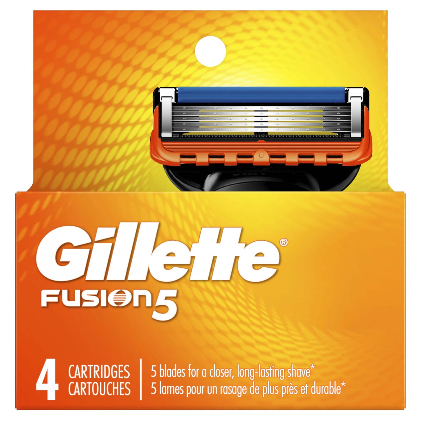 Gillette Fusion5 Men's Razor Blade Refills, 4 Count