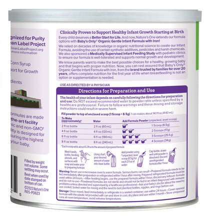 Baby's Only Organic - Infant Formula Organic 2 Supplement Iron - Case Of 6-21 Ounces