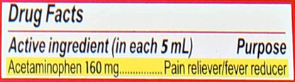 Infants' Tylenol Acetaminophen Liquid Medicine, Grape Flavor, 2 fl. oz