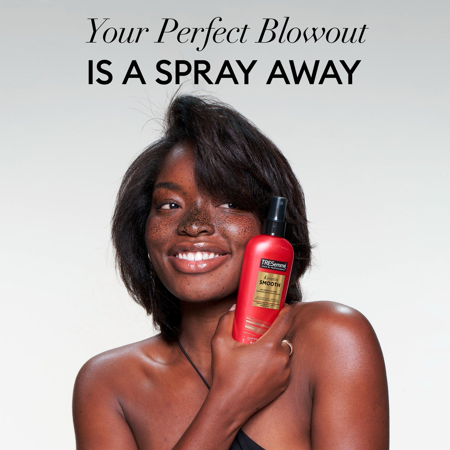 TRESemme Keratin Smooth Heat Protectant Detangler Hairspray with Marula Oil, 8 fl oz
