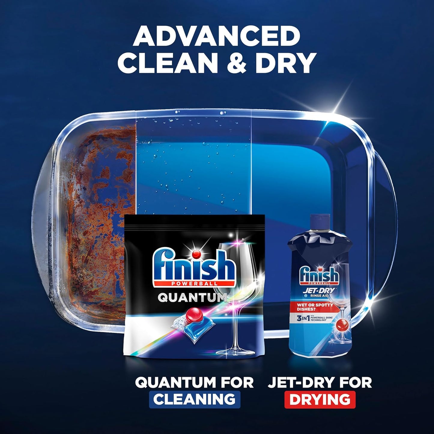 Finish Jet-Dry Rinse Aid, 23oz, Dishwasher Rinse Agent and Drying Agent