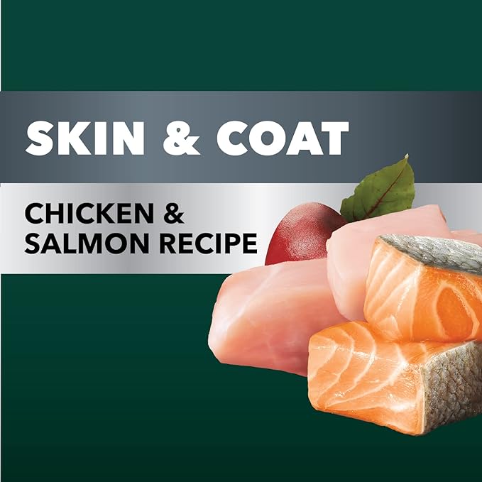 IAMS Advanced Health Skin & Coat Chicken and Salmon Recipe Adult Dry Dog Food, 6 lb. Bag, Brown, 6.00 Pound (Pack of 1)