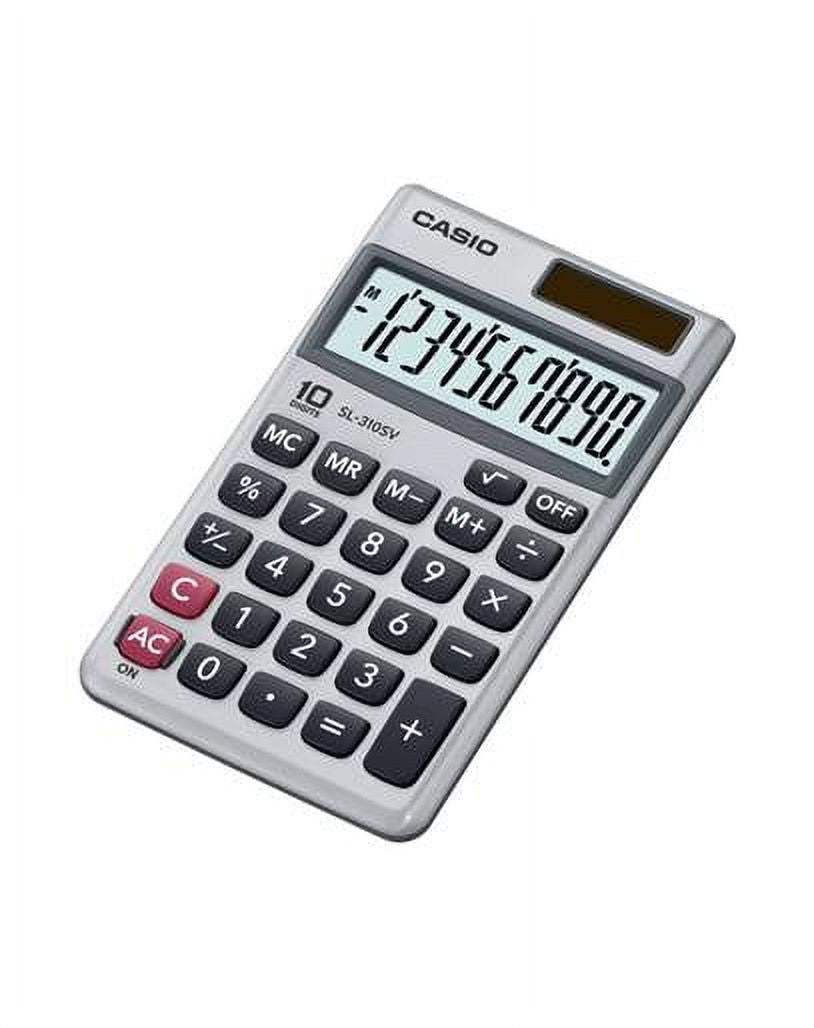 Casio SL-310SV Ultra Thin 10-Digit Wallet Size Calculator