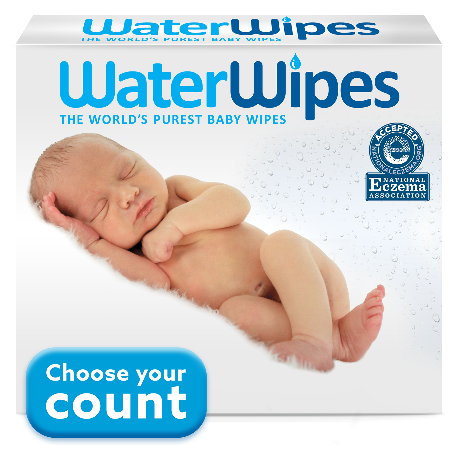 WaterWipes Plastic-Free Original 99.9% Water Based Baby Wipes, Fragrance-Free for Sensitive Skin, 540 Count (9 Packs)