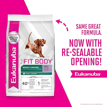 Eukanuba Fit Body Weight Control Small Breed Dry Dog Food, 4 lb. Bag