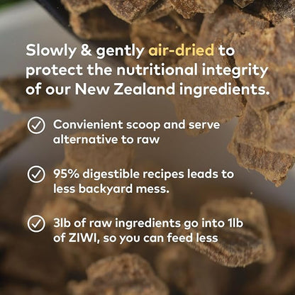 ZIWI Peak Air-Dried Dog Food – All Natural, High Protein, Grain Free and Limited Ingredient with Superfoods (Lamb, 1.0 lb)