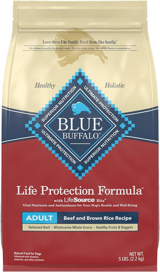Blue Buffalo Life Protection Formula Natural Adult Dry Dog Food, Chicken and Brown Rice 30-lb