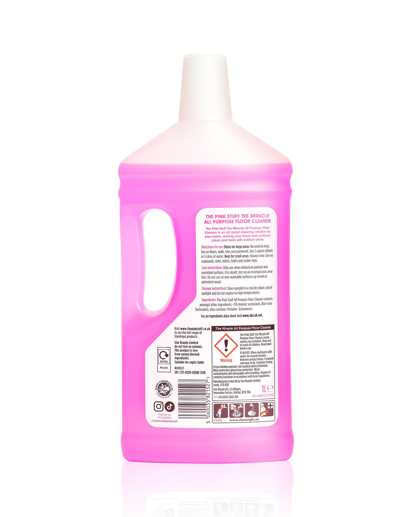 The Pink Stuff, Miracle All-Purpose Liquid Floor Cleaner, 33.8 fl. oz.