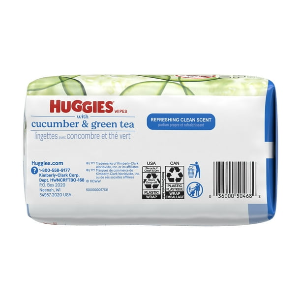 Huggies Scented Cucumber & Green Tea Wipes, 3 Pack, 168 Total Ct (Select for More Options)