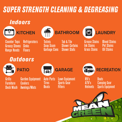 Mean Green Super Strength Cleaner & Degreaser, 128 Ounce